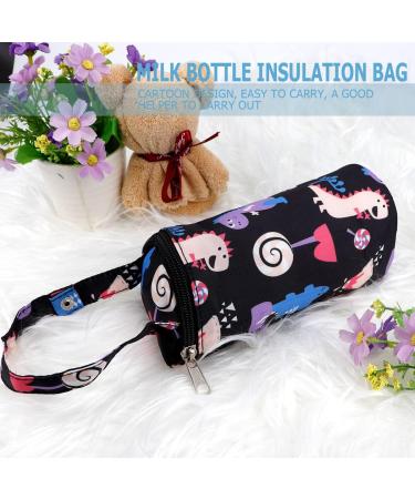 LNQ LUNIQI Insulated Baby Bottle Bag - Portable Travel Milk Warmer for Newborns (Black) - Buy Online on GoSupps.com