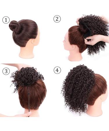 Short Afro Curly Ponytail Hair Extensions Piece for African American Black Women Ponytail Extension Afro Drawstring Curly Ponytail for Women Natural Black - Buy Online on GoSupps.com