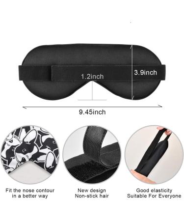 ALAZA French Bulldog Puppy Sleep Mask for Women and Men - Funny Cooling Eye Mask with Elastic Strip - Buy Online on GoSupps.com