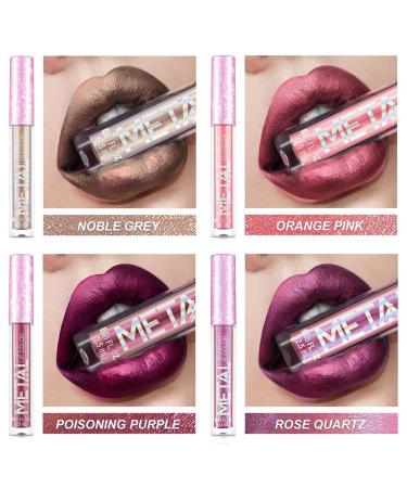 Coosa Beauty Glitter Liquid Lipstick Set - 12 Colors, Waterproof, Long Lasting | Colourful Lip Gloss Set (12 PCS) - Buy Online on GoSupps.com