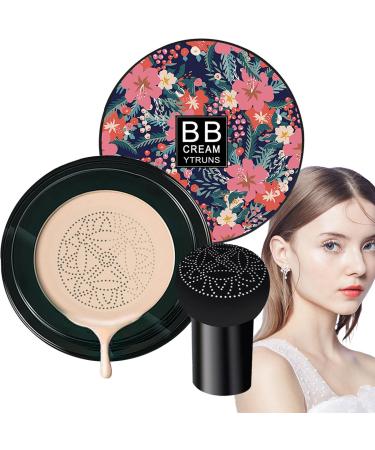 Wisylizv BB Cream Moisturizing Concealer BB Cream Foundation - Mushroom Air Cushion Foundation | Full Coverage BB Cream Foundation for Family and Friends
