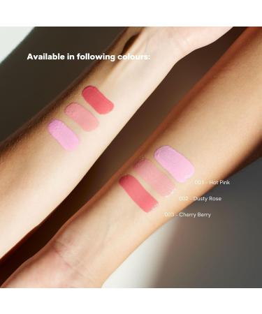 Gosh Cream Blush Matte - Vegan Liquid Blush for Fresh Finish | Allergy Certified | 003 Cherry Berry - Buy Online on GoSupps.com