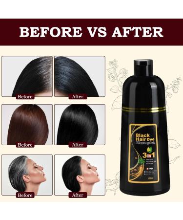Shampooing Naturel Cheveux Noirs Shampoing Colorant pour Cheveux 3 en 1 Shampoing Colorant pour Cheveux Gris Shampooing Teinture Instantan e pour Cheveux pour Hommes et Femmes 500 ml - Buy Online on GoSupps.com