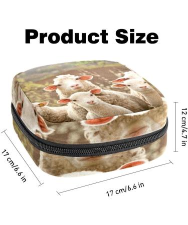 Muoooum Colorful Cartoon Portable Sanitary Napkin Storage Bag - Ideal for Women & Teen Girls | Menstrual Cup Pocket | 1 Count - Buy Online on GoSupps.com