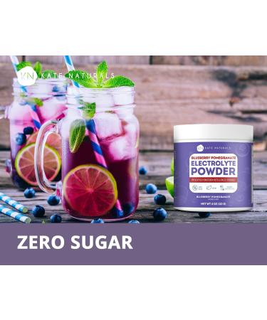 Kate Naturals Blueberry Pomegranate Electrolytes Powder 4oz Vegan  Instant Electrolytes  Restore Energy  Prevent Dehydration  Eliminate Cramps  Non-GMO  Keto-Friendly. Zero Sugar. - Buy Online on GoSupps.com