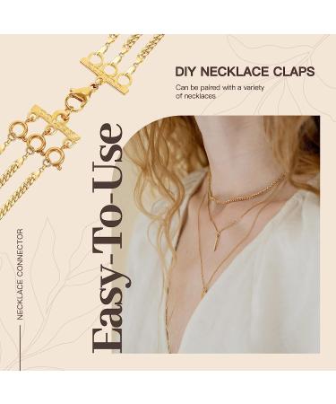 KCCTOO Necklace Connectors for Layering - 18K Gold and Silver Women's Jewelry Clasps - Buy Online on GoSupps.com