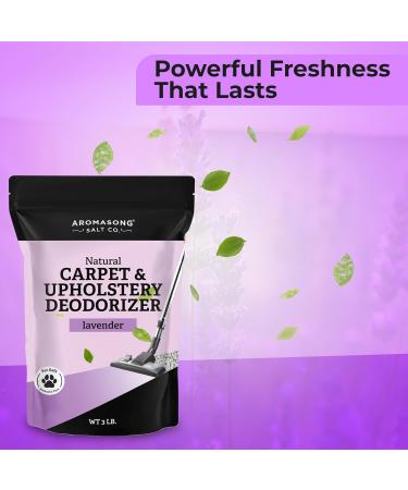 Aromasong Natural Carpet Deodorizer - Lavender Scent Upholstery & Carpet Freshener Powder for Homes with Pets & Children | 3 LBS Pet Odor Eliminator - Buy Online on GoSupps.com