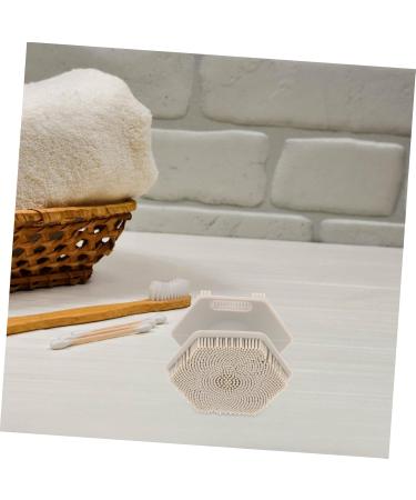 Ipetboom Silica gel cleaning brush face brush beard brush silicone face cleansing brush face cleansing brush scrubber face facial brush face exfoliator makeup brush washbasin 6.50X6.50X4.00CM Grey - Buy Online on GoSupps.com