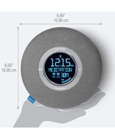 HoMedics Deep Sleep Revitalize Alarm Clock with 9 Programs - 4 White Noises, 10 Nature and Meditation Sounds - Volume Control and Auto-Off Timer - Buy Online on GoSupps.com