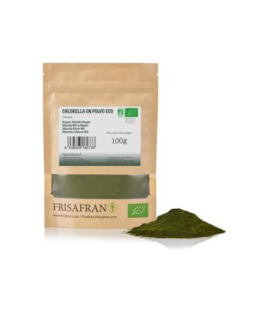 FRISAFRAN | Organic Chlorella Powder 100g | Organic Chlorella Powder | Chlorella Powder | Antioxidant Content | Pure & Natural | Microalgae | Plant Fiber | Natural Detox | Vegetable Protein