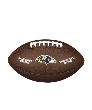 Wilson American Football NFL TEAM LOGO Official Size Mixed Leather OFFICIAL Baltimore Ravens
