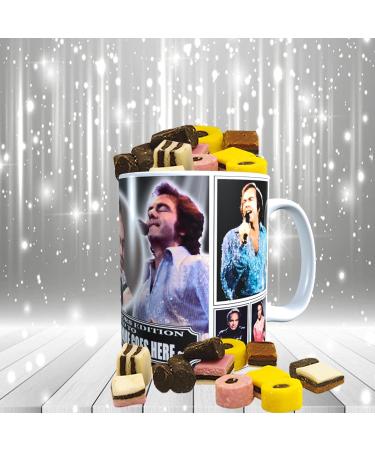 Diamond The-Jazz-Singer Celebrity Icon Personalised Mug with Choice of Sweets Gift Neil - Buy Online on GoSupps.com