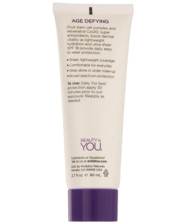 Andalou Naturals Ultra Sheer Daily Defense Facial Lotion SPF 18 2.7 Oz - Pack of 6 | Skin Protection | SPF 18 Lotion - Buy Online on GoSupps.com