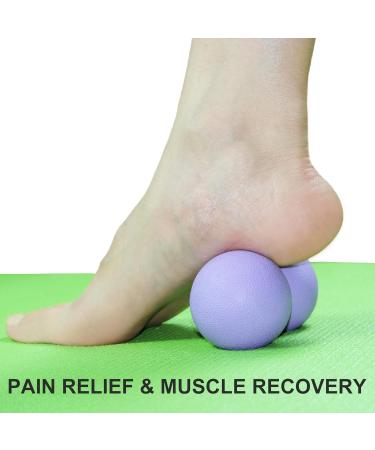 Happystream Hard Peanut Massage Ball - Double Lacrosse Deep Tissue Roller for Physiotherapy & Muscle Relaxation - Buy Online on GoSupps.com