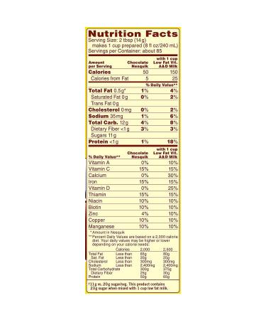 Nestle Nesquik Chocolate-Flavored Powder (2.61 lb.) - Choose Your Flavor - Buy Online on GoSupps.com