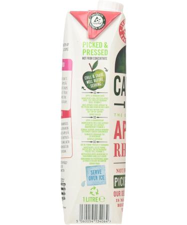 Cawston Press Apple and Rhubarb Juice 1L - Refreshing Blend of Apple Rhubarb - 1 Pack - Buy Online on GoSupps.com