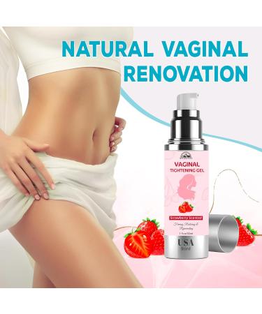 Vaginal Tightening Balm - Fast-Acting Coochie Tightener for Women's Health | Increases Intimate Sensitivity | 1 fl oz Strawberry Flavor - Buy Online on GoSupps.com