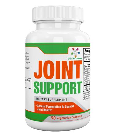 Spectra Vitamins Joint Support Supplement Relief with Glucosamine Turmeric Extract Boswellia Paractin Zanthin Collagen Type II Hyaluronic Acid 90 capsules