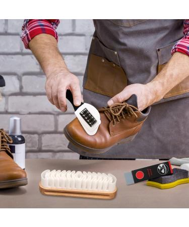 4pcs Suede Brush for Shoes Nubuck Crepe Brushes Multifunctional Brass Nylon Bristle 4-Sided Shoe Cleaner for Clean Suede Nubuck Verlour Easy Stain Removal Cleaning Tools with Eraser and Clean Cloth - Buy Online on GoSupps.com