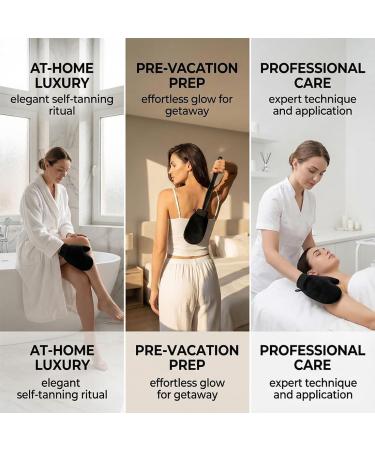 Lot de 2 : Gants d'auto-bronzage Applicateur pour le dos Applicateur pour le visage Gants exfoliants Gants pour cr me solaire (noir) - Buy Online on GoSupps.com