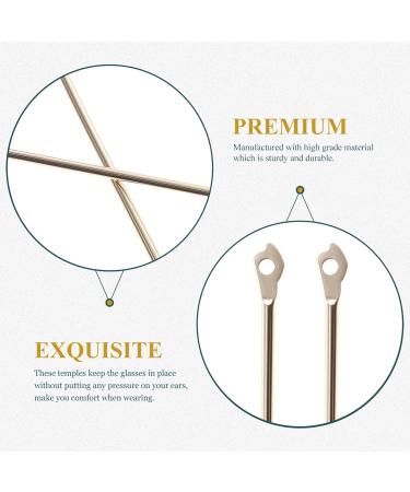 Buy Ukcoco Glasses Accessories - Replacement Arms & Screws for Sunglasses Frames - Durable Alloy Golden Bracket for Eyewear Repair - Buy Online on GoSupps.com
