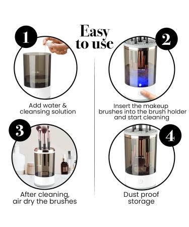 2024 Electric Makeup Brush Cleaner - Automatic & Pro Brushly Cosmetic Cleaner for Effortless Cleaning - Buy Online on GoSupps.com