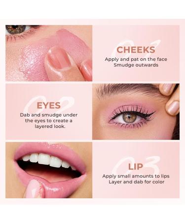 Scnvsi Blush Cream Black Color Changing Blush for Cheeks and Lips Makeup Black Blush Temperature Changing Tinted Blush - Buy Online on GoSupps.com