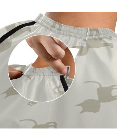 Waterproof Barber Cape - Cute Cat & Cheetah Haircut Bib for Men & Women | Unisex Hair Cutting Cape - Buy Online on GoSupps.com
