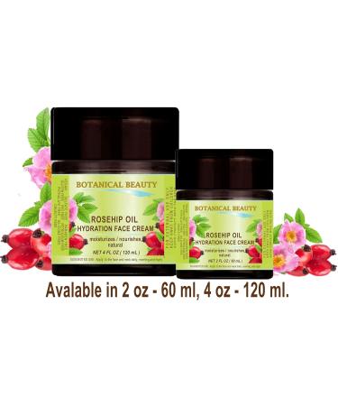 Botanical Beauty ROSEHIP OIL HYDRATION FACE CREAM. For Normal - Dry - Sensitive Skin. Moisturized and nourished 4 Fl. oz. - 120 ml. - Buy Online on GoSupps.com