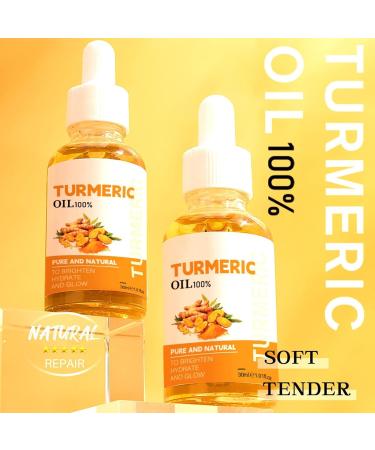 Turmeric Brightening Oil - Skin Brightening Face Essence Turmeric Drops 30ml Non Greasy Natural Facial Skin Care Essence with Dropper Facial Oil Enhancer: for Dehydrated or Dry Skin - Buy Online on GoSupps.com
