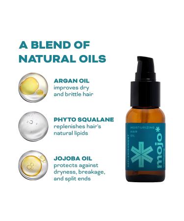 Moisturizing Hair Oil for Dry Hair | Mojo Haircare | Argan, Jojoba, & Squalane Oils | Menopause & Perimenopause Rescue - Buy Online on GoSupps.com