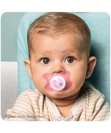 MAM Pacifier 0-6 Months - Set of 4 Night Silicone Pacifiers with Sterilization Boxes - International Shipping Available - Buy Online on GoSupps.com