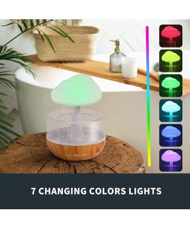 Zen Raining Cloud Night Light & Essential Oil Diffuser - Micro Humidifier for Relaxing Sleep & Stress Relief - Buy Online on GoSupps.com