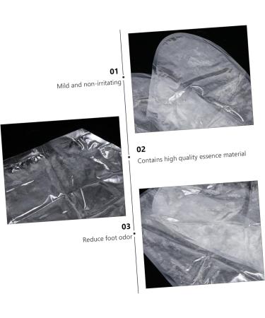 Healeved 10 Pairs Footsticker Foot Mask Feet Skin Peeling Masks Cracked Heel Socks Feet Calluses Remover Foot Callus Removers Foot Callus Masks Foot Peel Masks Accessories Abs White Nourish - Buy Online on GoSupps.com