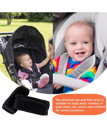 Universal Soft Comfort Seat Belt Covers for Toddlers - 3pc Set for Car Seats, Strollers, High Chairs - Baby Shoulder Strap Crotch Harness Pad - Buy Online on GoSupps.com