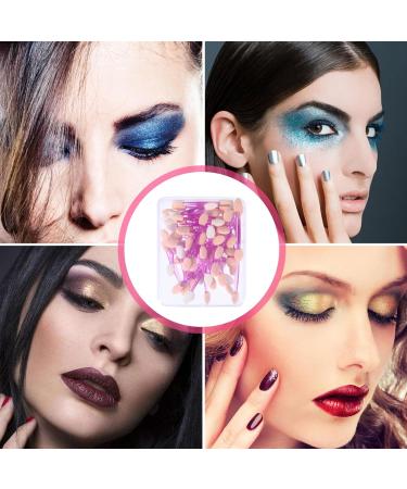 MUSISALY 100pcs Double Ended Eyeshadow Brush Eye Shadow Applicator Eye Makeup Plastic - Buy Online on GoSupps.com