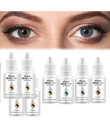 Irisink Eye Drops Irisink Color Changing Eye Drops Irisink Pro Eye Drops Change Eye Color Lighten and Brighten Your Eye Color (8Pcs AAABCDE) 8Pcs Aaabcde