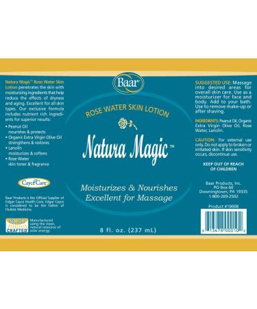 Natura Magic Rose Water Skin Lotion 8 oz - Hydrating & Soothing Moisturizer for All Skin Types | Shop Internationally - Buy Online on GoSupps.com