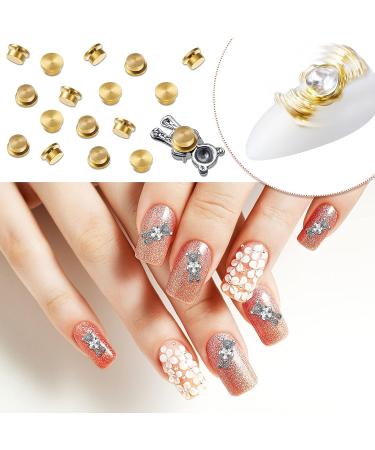 30 Pieces Spinning Nail Charms - Rotating 3D Nail Rings Jewelry for Women and Girls - Gold Nail Art Tools - Buy Online on GoSupps.com