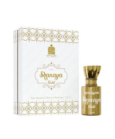 AdilQa.dri Shan.aya Gold Attar | Arabic Fragrance | Non-Alcoholic Attar Perfume For Men & Women - 12 ML
