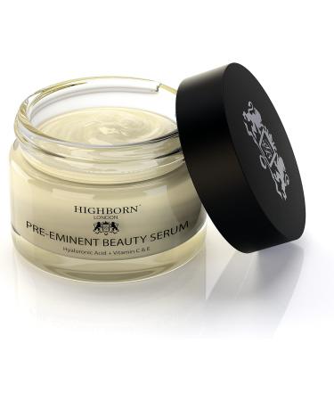 Anti-Ageing Face Serum Plumps Softens Hydrates - HighBorn London Advanced Hyaluronic Acid Plant Collagen Vitamin A Retinol Vitamin C Vitamin E Argan Oil & Arnica - Buy Online on GoSupps.com