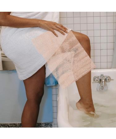 Beaupretty Bath Towel Back Scrubber - Exfoliating Body Wash Sponge for Men | Nylon Strip Remover & Cleaning Bath Accessory | International Shipping Available - Buy Online on GoSupps.com