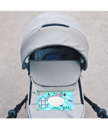 2PCS Portable Refillable Wet Wipes Pouches with Lanyard | Reusable Travel Dispensers for Baby Wipes - Jagowa EVA - Buy Online on GoSupps.com