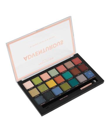 Profusion Cosmetics Adventurous 21 Shade Eyeshadow Palette - Earthy Tones Rich Pigments & Blendable Colors | Shop Internationally - Buy Online on GoSupps.com
