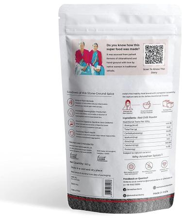 QURA Himalayan Red Chilli Powder - 300g | Hand Ground | Preservative Free | Rich in Essential Oil - Buy Online on GoSupps.com