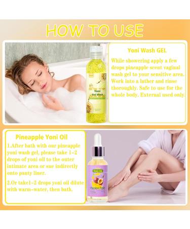 Yoni Wash & Yoni Oil Set - Feminine Vaginal Cleanser for PH Balance | Passion Fruit Scent | 5.07 fl. oz & 1 fl. oz - Buy Online on GoSupps.com