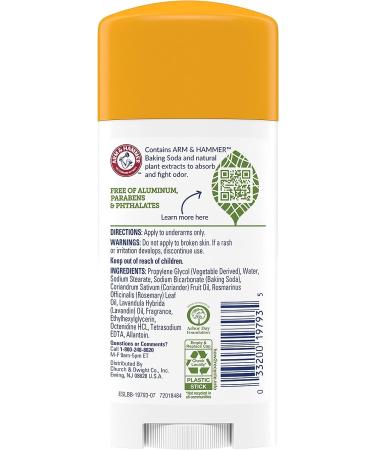 Arm & Hammer Essentials Natural Deodorant Fresh - 2.5 oz - Pack of 3 - Buy Online on GoSupps.com