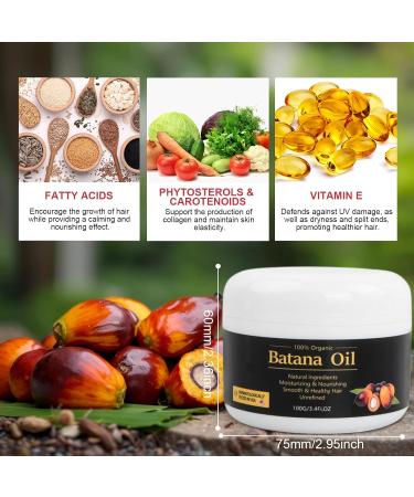  Elitecran Organic Batana Oil for Hair Growth 100ml Organic Batana Oil for Hair Growth for Thicker and Fuller - Buy Online on GoSupps.com