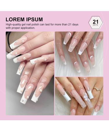 Saviland French White Gel Nail Polish: 10ml Upgrade U V/LED Soak Off Gel Nail Polish Manicure for Professional Salon Home Use Long Lasting Easy to Apply and Safe AA -French Gel Polish White-10ML - Buy Online on GoSupps.com