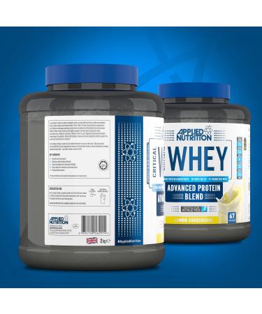 Applied Nutrition Critical Whey Protein Powder 2kg - High Protein Muscle Building Supplement with BCAAs & Glutamine (Lemon Cheesecake) | 67 Servings - Buy Online on GoSupps.com
